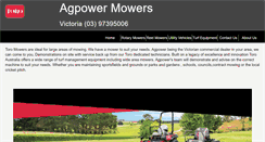 Desktop Screenshot of agpowermowers.com.au